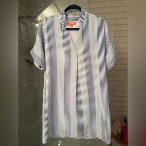 Blue searsucker THML dress